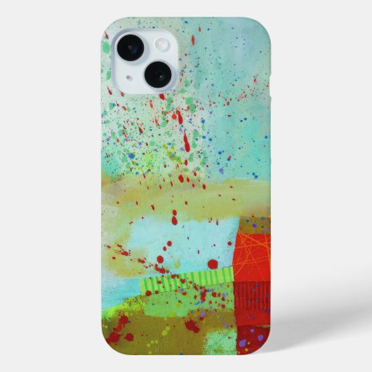 Abstract elegante gemengde kleurrijke schilderij p Case-Mate iPhone case (Achterkant)