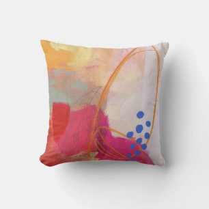 Abstract elegante gemengde kleurrijke schilderijpa kussen