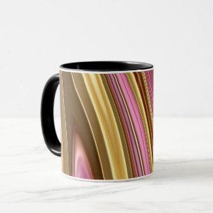 Abstract elegante vloeiende vloeibare marmer strom mok