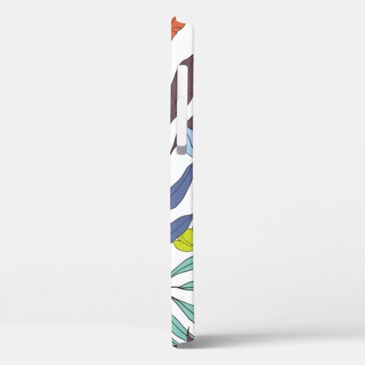 Abstract elegantiepatroon met florale achtergrond. Case-Mate iPhone case (Achterkant / Links)