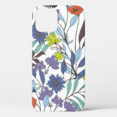 Abstract elegantiepatroon met florale achtergrond. Case-Mate iPhone case (Achterkant)