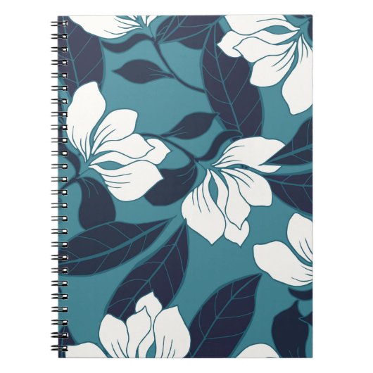 Abstract elegantiepatroon met florale achtergrond. notitieboek (Voorkant)