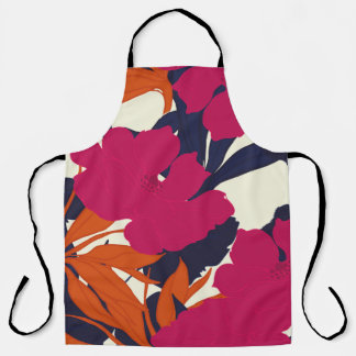 Abstract elegantiepatroon met florale achtergrond. schort