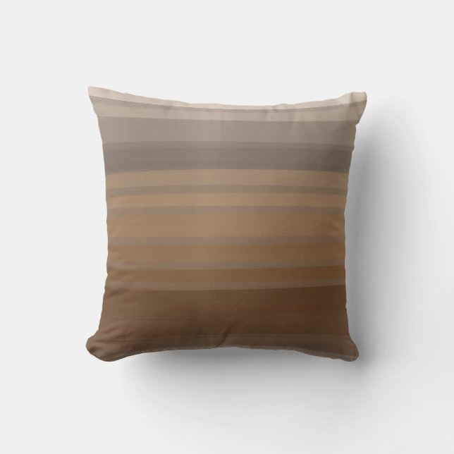 Abstract elegment - Tons Bruns-verloop Kussen (Voorkant)