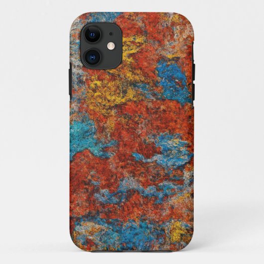 Abstract Elemental Art Mobile Hoesje (Achterkant)