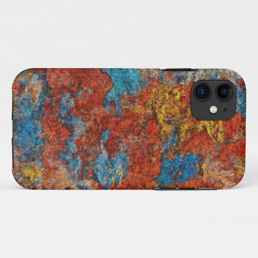 Abstract Elemental Art Mobile Hoesje (Achterkant (horizontaal))