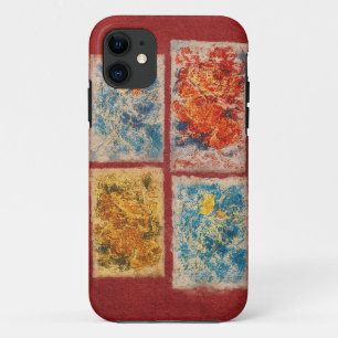 Abstract Elemental Art Mobile Hoesje