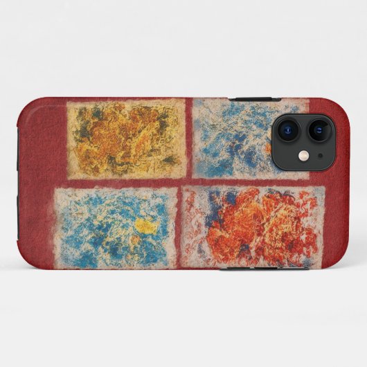 Abstract Elemental Art Mobile Hoesje (Achterkant (horizontaal))