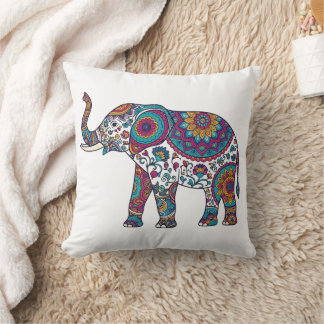 Abstract Elephant Decorative Throw Pillow – Modern Kussen
