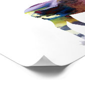 Abstract Elk silhouet Poster (Hoek)