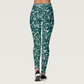 Abstract Emerald Green Leggings  (Achterkant)