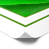 Abstract Emerald Green Roos Center Foto Poster (Hoek)
