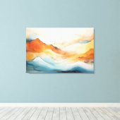 Abstract emotioneel landschap canvas afdruk (Insitu (Houten vloer))