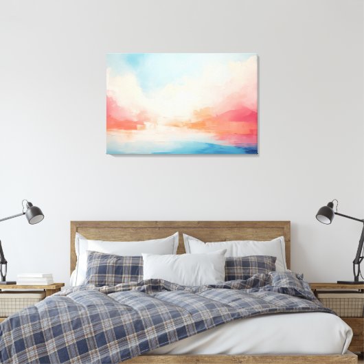 Abstract emotioneel landschap canvas afdruk (Insitu (Slaapkamer))