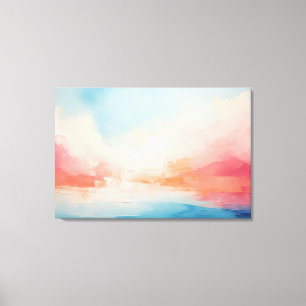 Abstract emotioneel landschap canvas afdruk