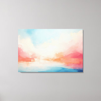 Abstract emotioneel landschap canvas afdruk