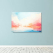 Abstract emotioneel landschap canvas afdruk (Insitu (Houten vloer))