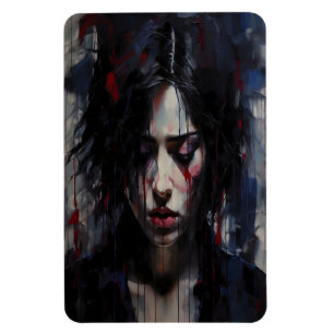 Abstract Emotioneel Portret Hedendaagse Kunst Magneet