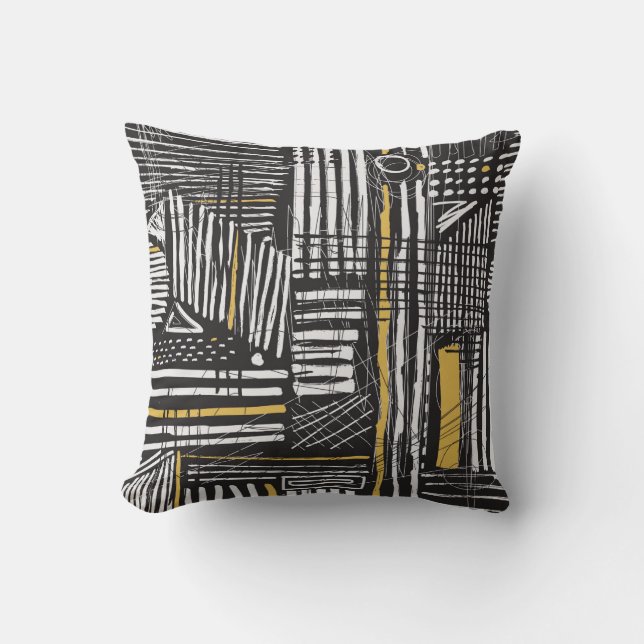 Abstract en creatief naadloos patroonontwerp met kussen (Voorkant)