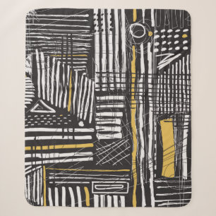 Abstract en creatief naadloos patroonontwerp met sherpa deken