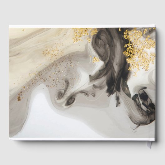 Abstract en Glitter Gastenboek (Achterkant)