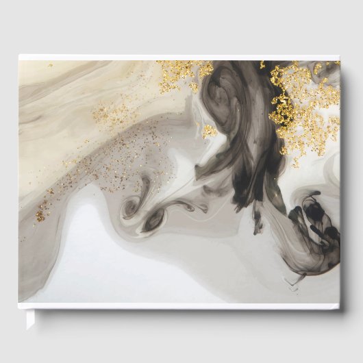 Abstract en Glitter Gastenboek (Voorkant)