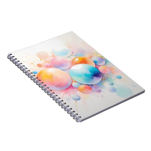 Abstract en modern bubbeldesign notitieboek (Rechterzijde)