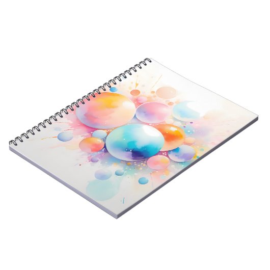 Abstract en modern bubbeldesign notitieboek (Linkerzijde)