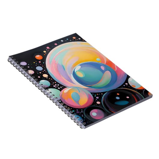 Abstract en modern bubbeldesign notitieboek (Rechterzijde)