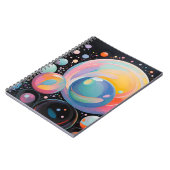 Abstract en modern bubbeldesign notitieboek (Linkerzijde)