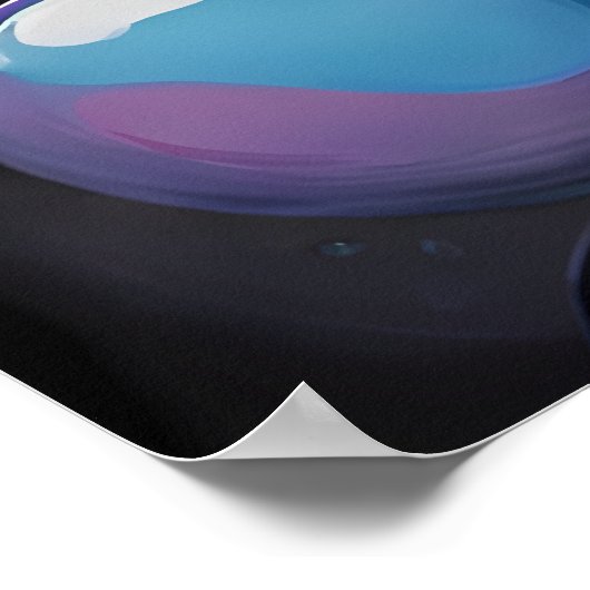 Abstract en modern bubbeldesign poster (Hoek)