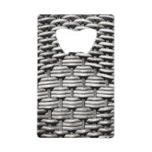 Abstract en stijlvol grijs patroon creditkaart flessenopener (Voorkant)