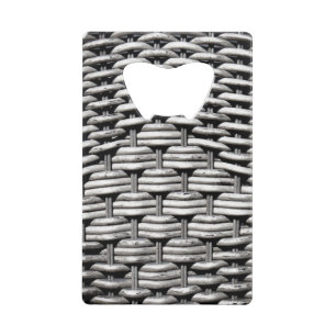 Abstract en stijlvol grijs patroon creditkaart flessenopener