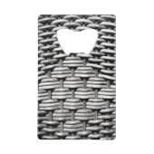 Abstract en stijlvol grijs patroon creditkaart flessenopener (Achterkant)