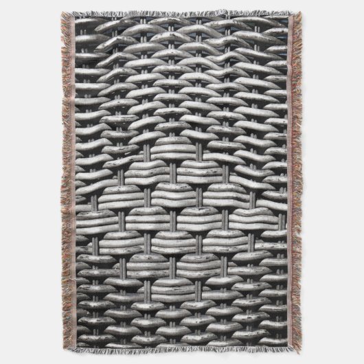 Abstract en stijlvol grijs patroon deken (Voorkant Verticaal)