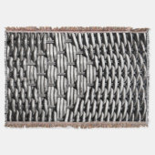 Abstract en stijlvol grijs patroon deken (Voorkant)