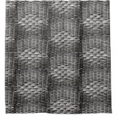 Abstract en stijlvol grijs patroon douchegordijn (Voorkant)