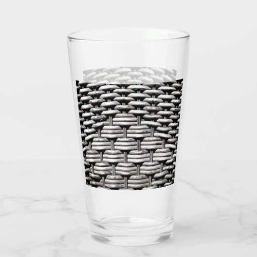 Abstract en stijlvol grijs patroon glas (Achterkant)