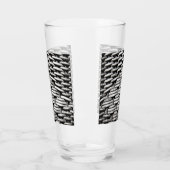 Abstract en stijlvol grijs patroon glas (Links)