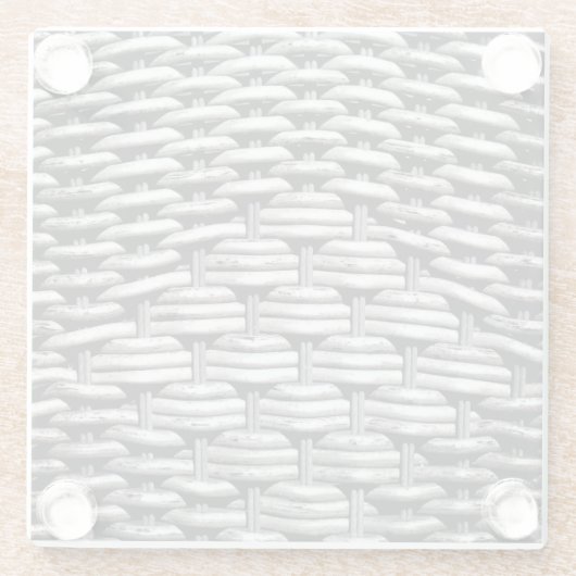 Abstract en stijlvol grijs patroon glazen onderzetter (Achterkant)