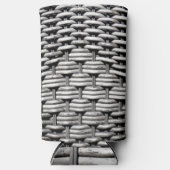 Abstract en stijlvol grijs patroon seltzer blikjeskoeler (Voorkant)