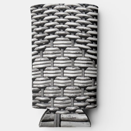 Abstract en stijlvol grijs patroon seltzer blikjeskoeler (Voorkant)