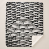 Abstract en stijlvol grijs patroon sherpa deken (Voorkant)