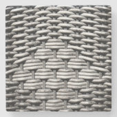 Abstract en stijlvol grijs patroon stenen onderzetter (Voorkant)