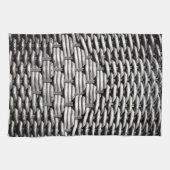 Abstract en stijlvol grijs patroon theedoek (Horizontaal)