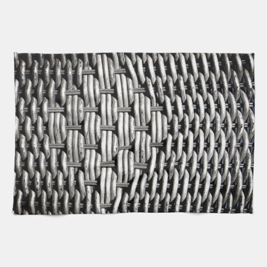 Abstract en stijlvol grijs patroon theedoek (Horizontaal)