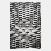 Abstract en stijlvol grijs patroon theedoek (Verticaal)