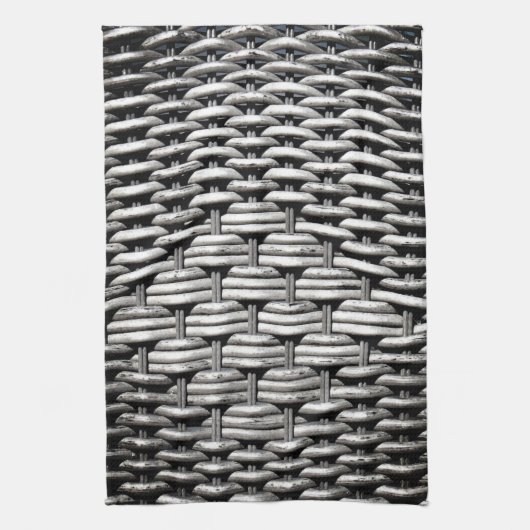 Abstract en stijlvol grijs patroon theedoek (Verticaal)