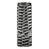 Abstract en stijlvol grijs patroon thermosbeker (Achterkant)