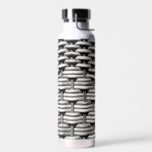 Abstract en stijlvol grijs patroon waterfles (Links)